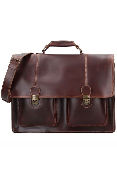 Buckle & Seam Nevada Aktentasche Leder 42 cm Laptop