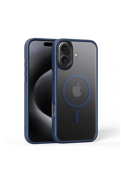 Zebana Apple iPhone 16 Uyumlu Kılıf Zebana Fros Silikon Kılıf (Kablosuz Şarj ...