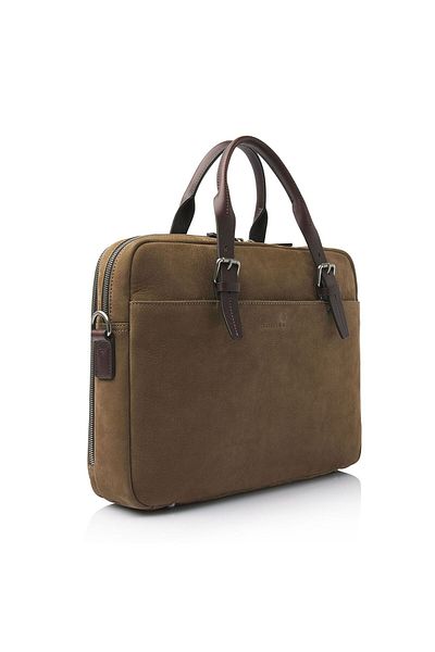 Castelijn & Beerens 41 cm Nubuck Aktentasche - Facial Computer Leder bez látky