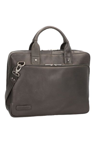 Plevier Leder Navigator Aktentasche - 40 cm Gesicht Computer Fach