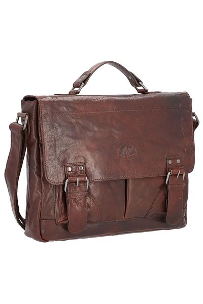 Pride and Soul Baggie Aktentasche Leder 35 cm Gesicht Computer