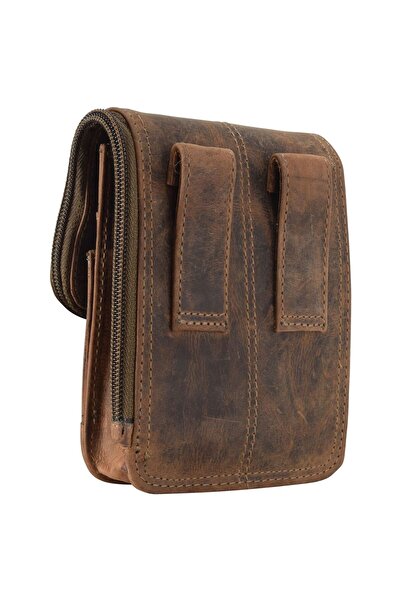 Greenburry Vintage Gürteltasche Leder 14,5 cm