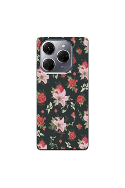 Zebana TECNO Spark 20 Pro 5G Compatible Case Spring Flowers 1 Silicone Case (...