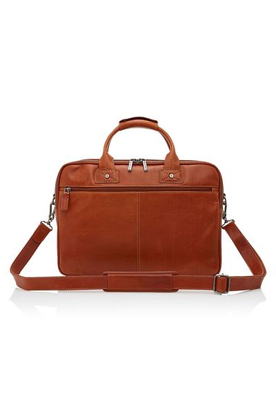 Castelijn & Beerens Firenze 43 cm RFID Leder Aktentasche - Notebook a Computer Fachı