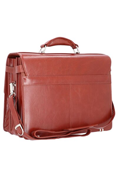 Alassio Mocca Aktentasche Leder 38 cm Gesicht Computer