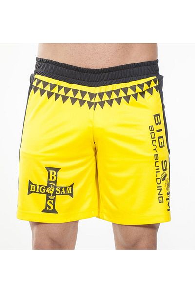Big Sam Yellow Training Shorts 1444
