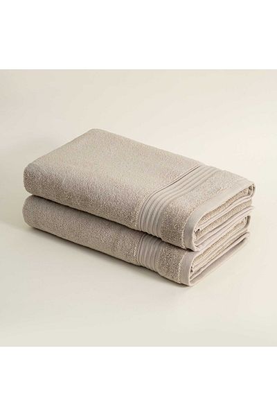Ecocotton Σετ πετσετών μπάνιου Venus Beige - 100% οργανικό βαμβάκι, γραμμή περιγράμματος, 80x150 cm