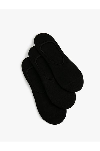 Koton Kt - Set of 3 Basic Cotton Blended Ballerina Socks