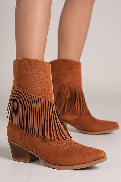 Bestyle Γυναικείες μπότες Western Camel Buenavista