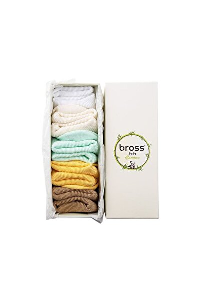 Bross Baby Bamboo Boxed Anti-Slip 5-Piece Socks