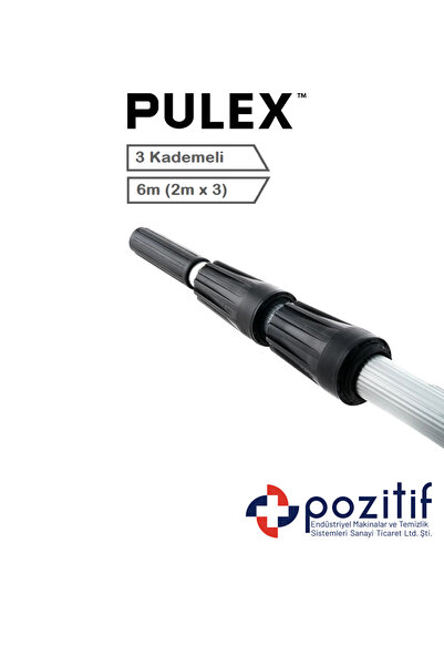 pulex Teleskop Sırık / Sopa 3 Parçalı Max 6 M Açılır