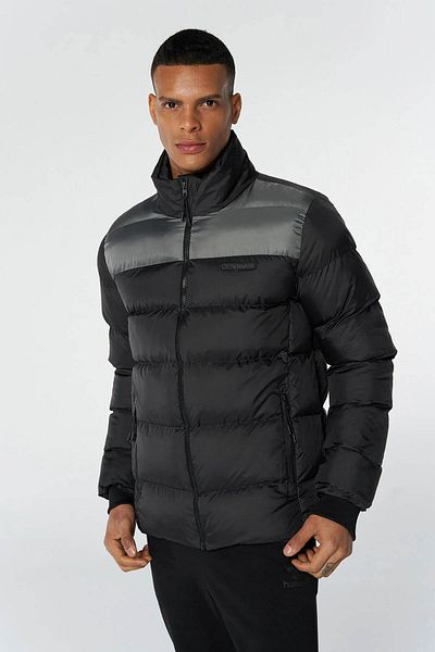 hummel Μαύρο ανδρικό παλτό με φερμουάρ 940216 -2001 Hmltımothy