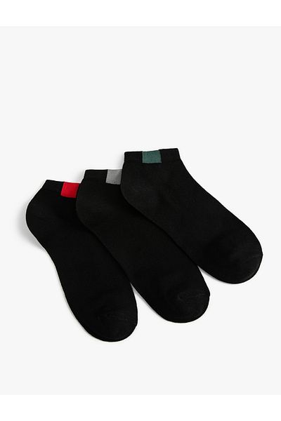 Koton Set de 3 șosete din bumbac cu imprimeu geometric