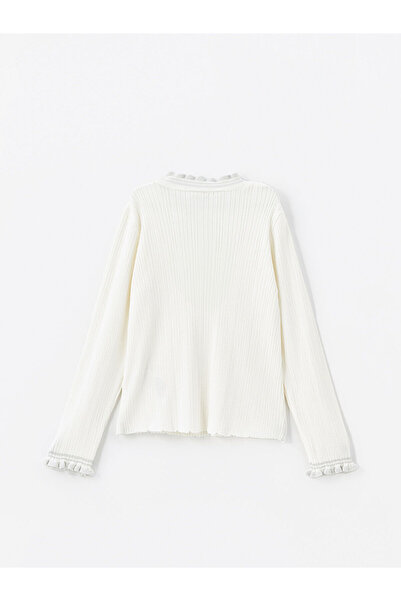 LC Waikiki Πλεκτό πουλόβερ για κορίτσια με μακρυμάνικο γιακά Lcw