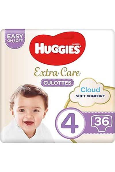 Huggies , Extra Care Culottes, Size 4,  9-14 kg, 36 Diaper Pants