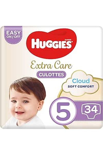Huggies , Extra Care Culottes, Size 5,  12-17 kg, 34 Diaper Pants
