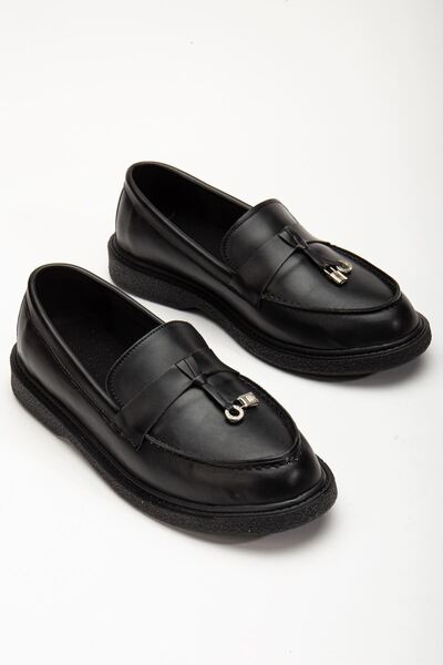 Hayalimdeki Ayakkabı Balerini ortopedici pentru femei Luigi Black Skin