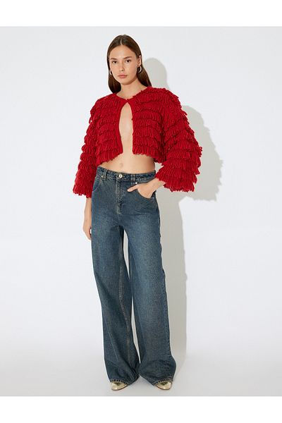 Koton Inji Crop Cardigan - mikina s krátkým rukávem