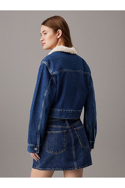 Calvin Klein Sherpa Denim Zip Jacket