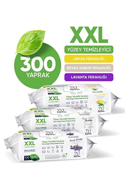 Papilion Easy Clean Xxl Lavanta Limon Beyaz Sabun Kokulu 3 Lü Ekonomik Paket
