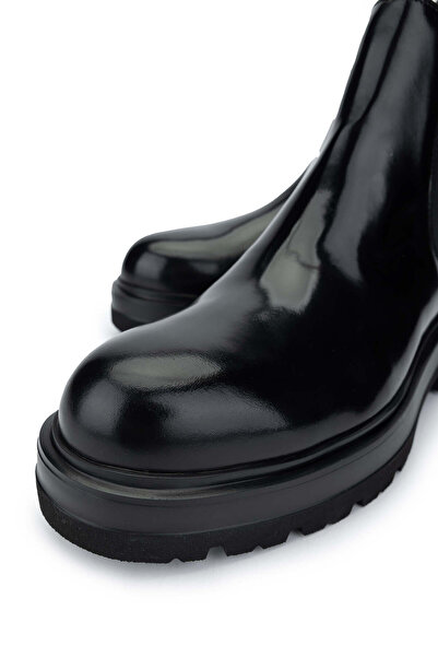 Callaghan Erkek Hakiki Deri Siyah Casual Bot