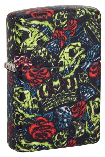 Zippo Çakmak 49193 Skull Crown Design 49696-090641