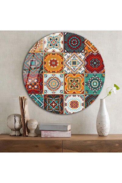 bestdecor Model de plăci 10 masă rotundă din sticlă |   Cadou, Decorativ, Bir...