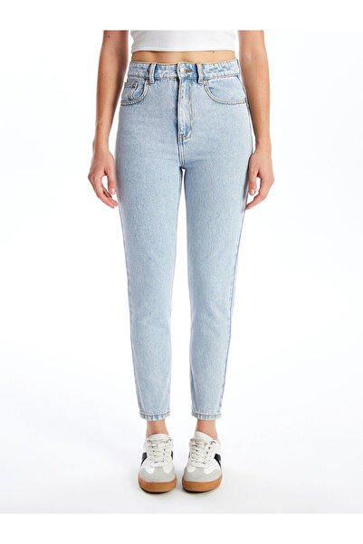 LC Waikiki Blue Slim Mom Women's Jean Pants