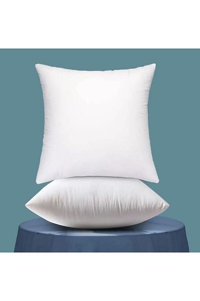 DNR 4-Piece Nano Gel Fiber Filled Throw Pillow Inner Pillow - Breathable Cotton Fabric 45X45 cm