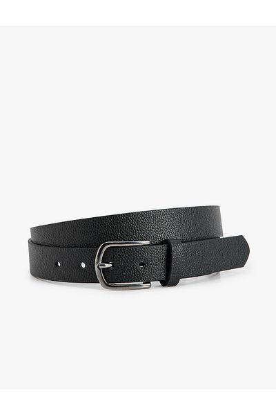 Koton Faux Leather Belt with Buckle