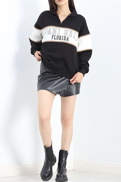 DeFacto Defactofit Oversize Fit Half Zip Thick Sweatshirt