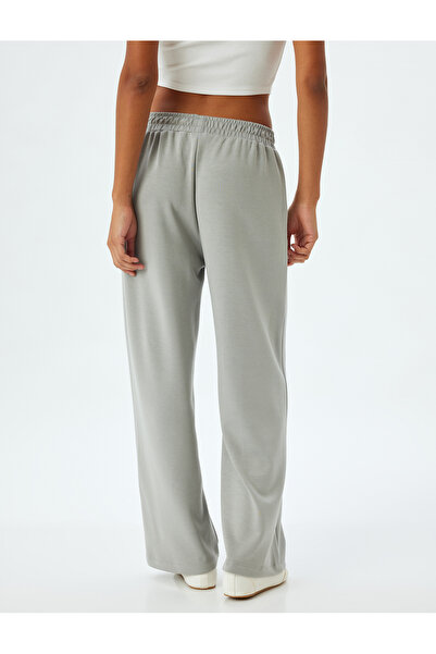 Koton Bol Paça Eşofman Altı Modal Kumaş Beli Lastikli Cepli Rahat Kalıp