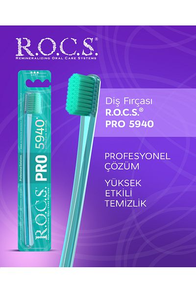R.O.C.S. R.o.c.s Pro 5940 Ultra Soft Toothbrush - Green