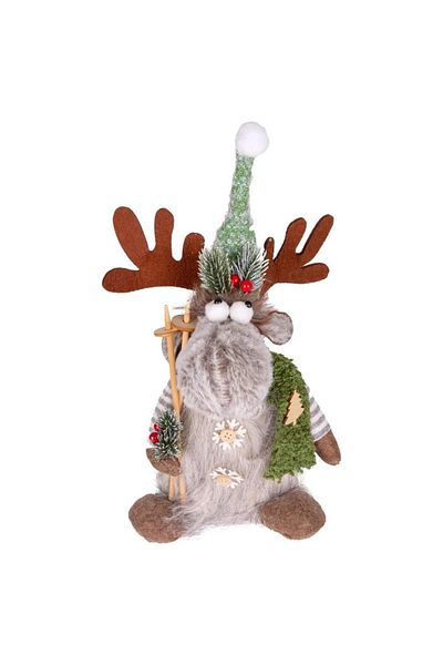 ÇIRPAN EV Green Gray Deer Christmas Decor 40cm