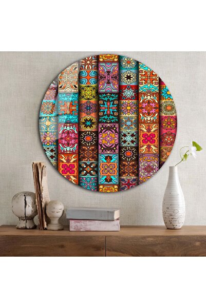 bestdecor Uzorak pločica 12 Okrugli stakleni sto | Poklon, Dekorativno, Kance...