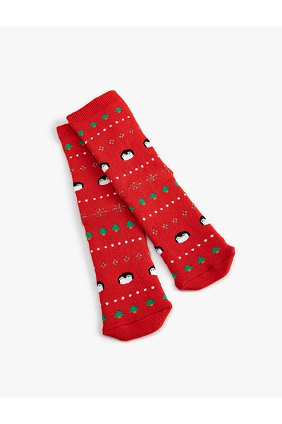 Koton New Year Printed Socket Socks