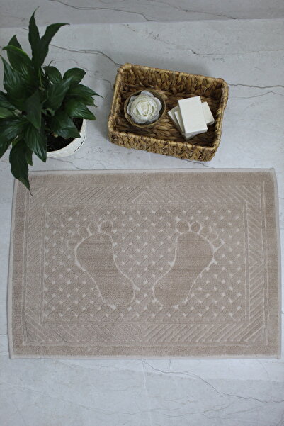 Lobya Prosop de picioare din bumbac Senya, cu două straturi, țesut bej (50X70)