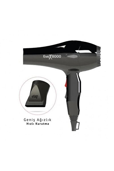 Etap Evox8000 Siyah 2500 W Saç Kurutma Makinesi