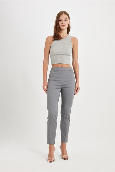 DeFacto Sigaret Satin-Hose mit normaler Taille und geradem Bein