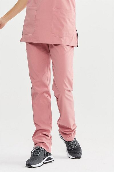 Çatı Medikal Ultralycra Basic - Pantaloni chirurgicali Doctor Nurse Scrubs din Lycra (UNISEX), Bronz Roz