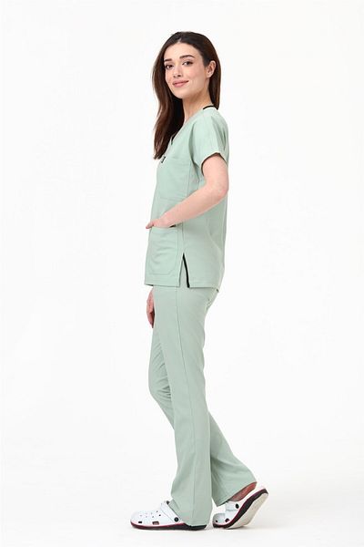 Çatı Medikal Ultralycra Spaniard - Lycra Doctor Nurse Scrubs Σετ Τζέρσεϊ, Χειρουργική Στολή (ΓΥΝΑΙΚΕΣ), Νερό