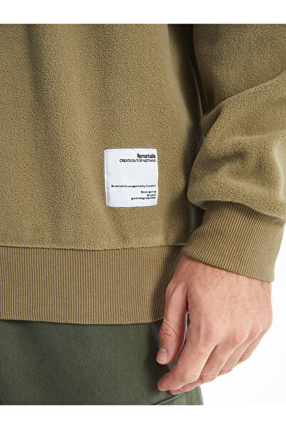 LC Waikiki Ανδρικό φούτερ με μακρυμάνικο φλις λαιμόκοψη