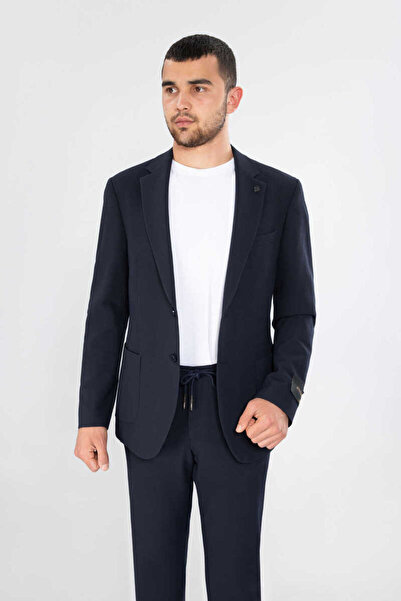 BELFOR SLIMFIT PENYE ASTARSIZ CEKET TAKIM ELBISE LACİVERT