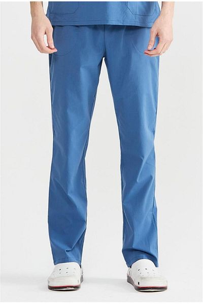 Çatı Medikal Ultralycra Basic - Pantaloni chirurgicali Doctor Nurse Scrubs din Lycra (UNISEX), Indigo
