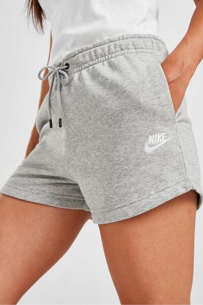 Nike Sportswear Essential Women's French Terry Shorts Grey Pamuklu Kısa Kadın...
