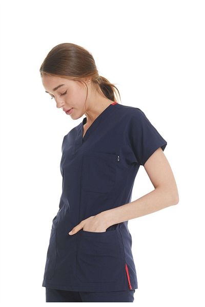 Çatı Medikal Ultralycra Spaniard - Tricou chirurgical cu un singur top din Lycra Doctor Nurse Scrubs (FEMEI)