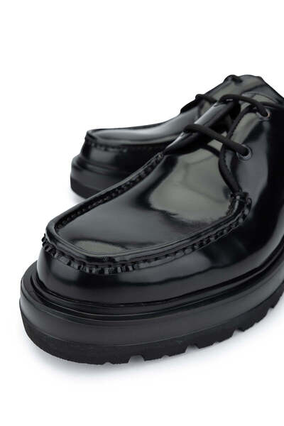 Callaghan Erkek Hakiki Deri Siyah Casual Ayakkabı