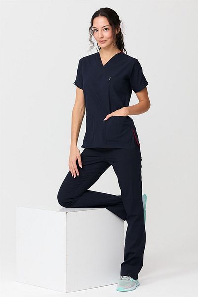 Çatı Medikal Ultralycra Spaniard - Set de tricou Lycra Doctor Nurse (FEMEI), bleumarin