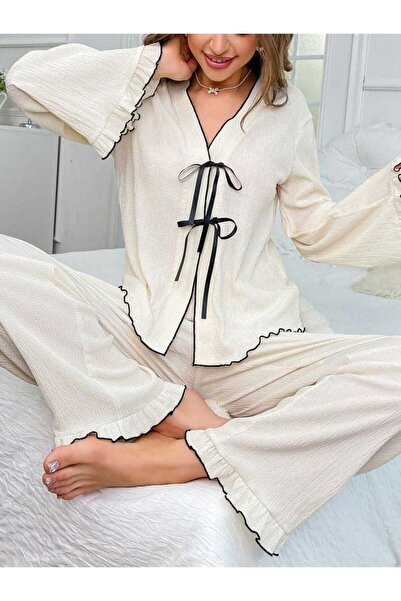 PEMBİŞ HOMEWEAR Krinkıl Black n White Pijama Takımı