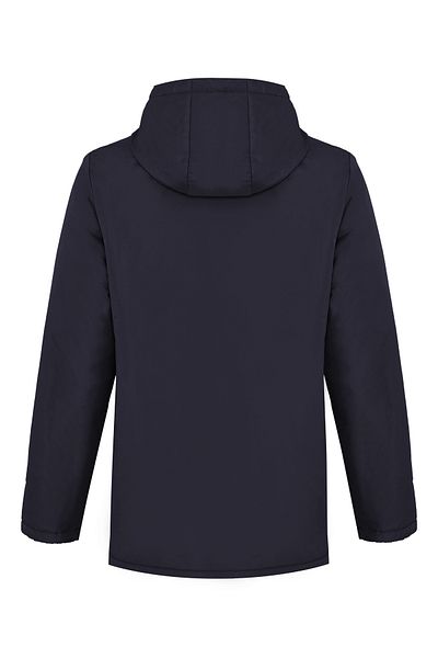 QAWWA Unisex Black Windproof Hooded Winter Coat & Coat & Parka